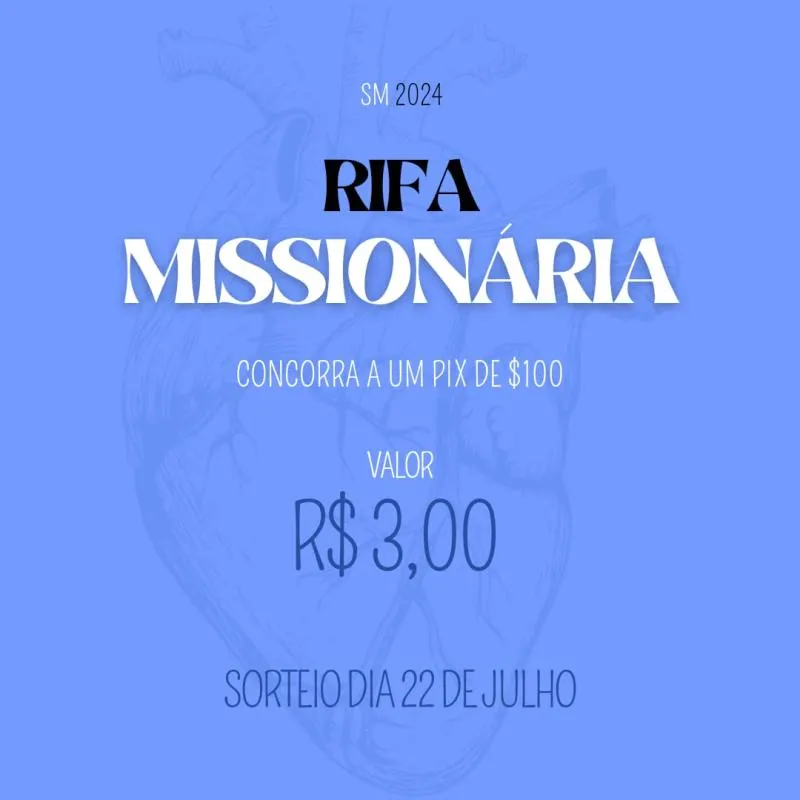 Imagem da campanha Rifa Missionária