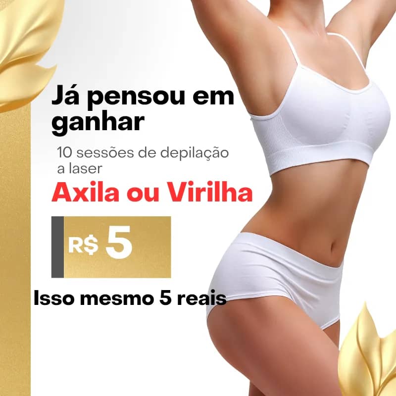 Imagem da campanha Quer se livra dos pelos por apenas 5 reais