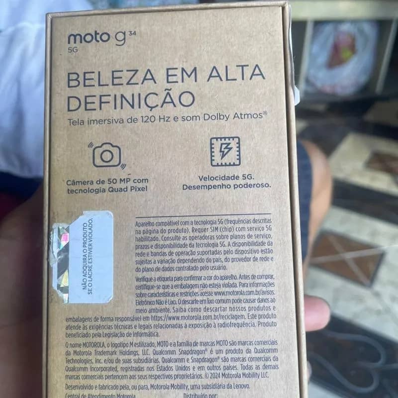 Imagem da campanha Celular moto G35 5G 128 gigas segundo premio um pix de 200