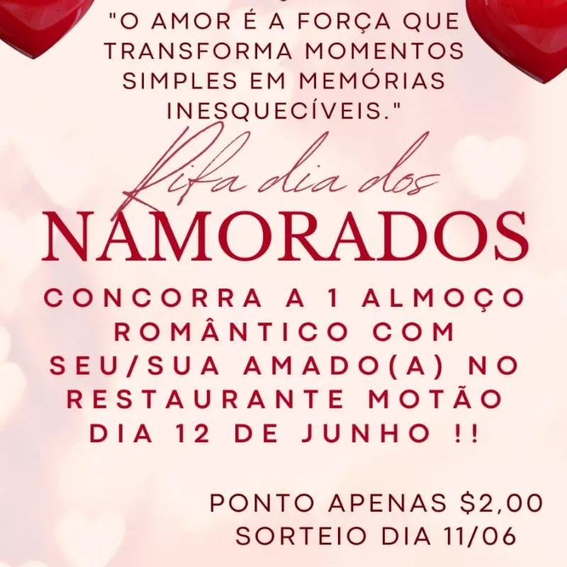 Imagem da campanha Almoço do dia dos namorados