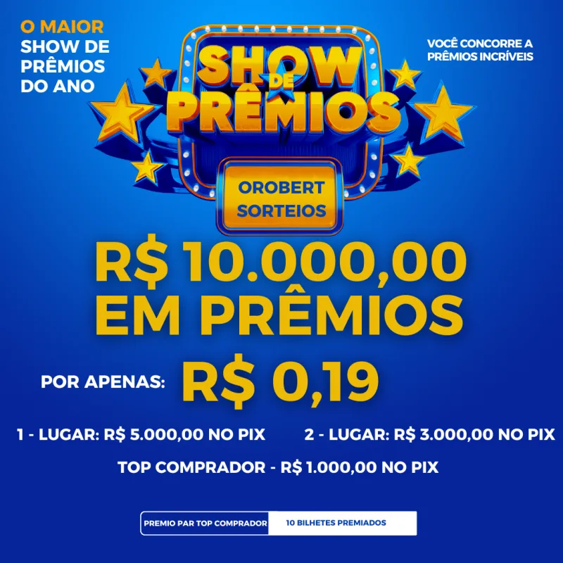 Imagem da campanha RAPIDINHA DO ROBERT - R$ 10.000,00 EM PRÊMIOS