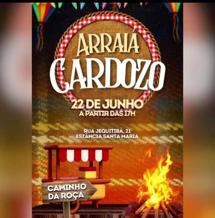 Imagem da campanha Arraiá dos Cardozo