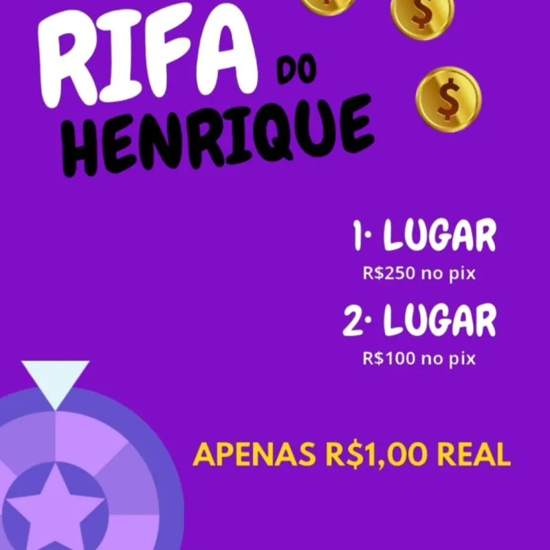 Imagem da campanha MEGA RIFA