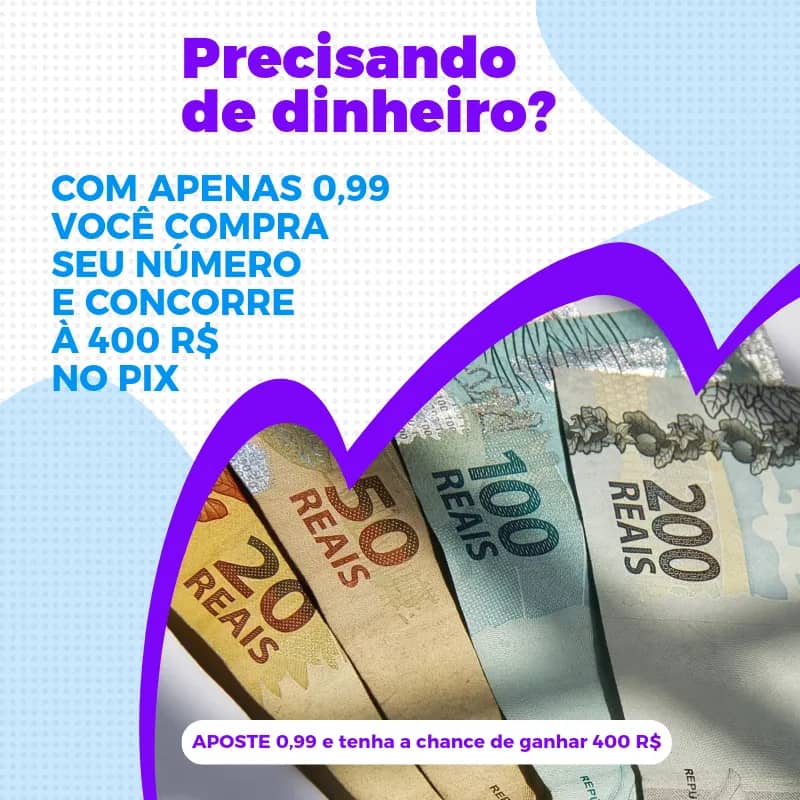 Imagem da campanha GANHE 400 R$ APOSTANDO 0,99