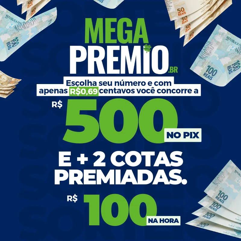 Imagem da campanha Sorteio do PIX 500