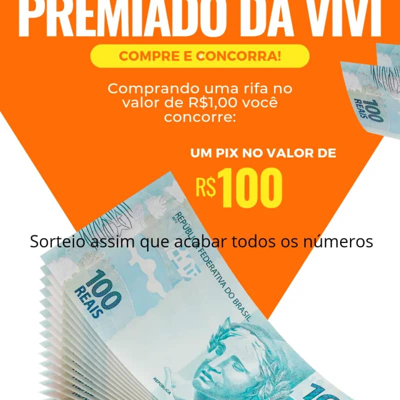 Imagem da campanha Pix premiado da Vivi