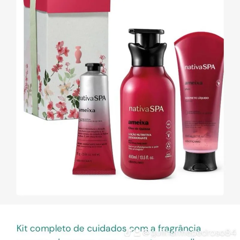 Imagem da campanha Perfume e creme