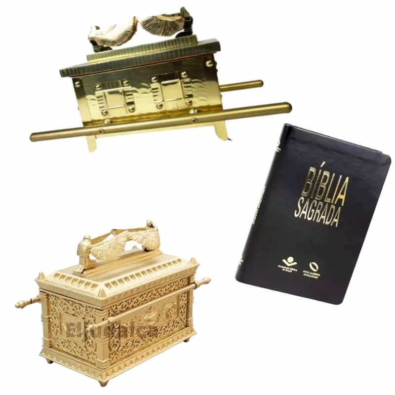 Imagem da campanha Arca da Aliança Luxo 42 cm Dourada Metalizada