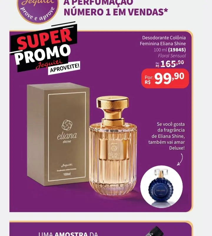 Imagem da campanha Perfumes jequiti