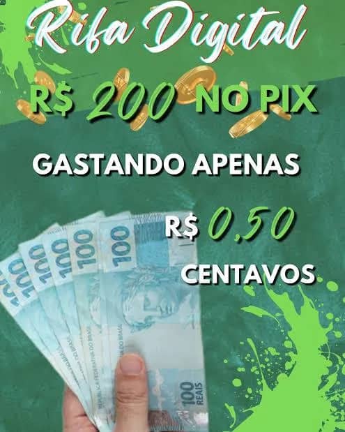 Imagem da campanha SORTEIO $200 NO PIX