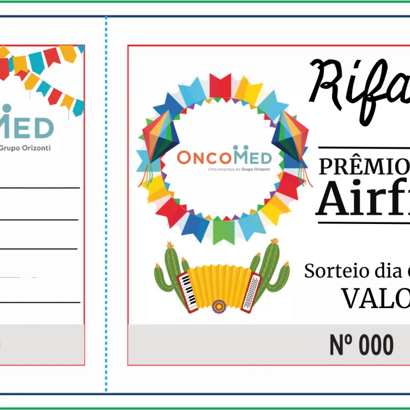 Imagem da campanha Rifa Junina