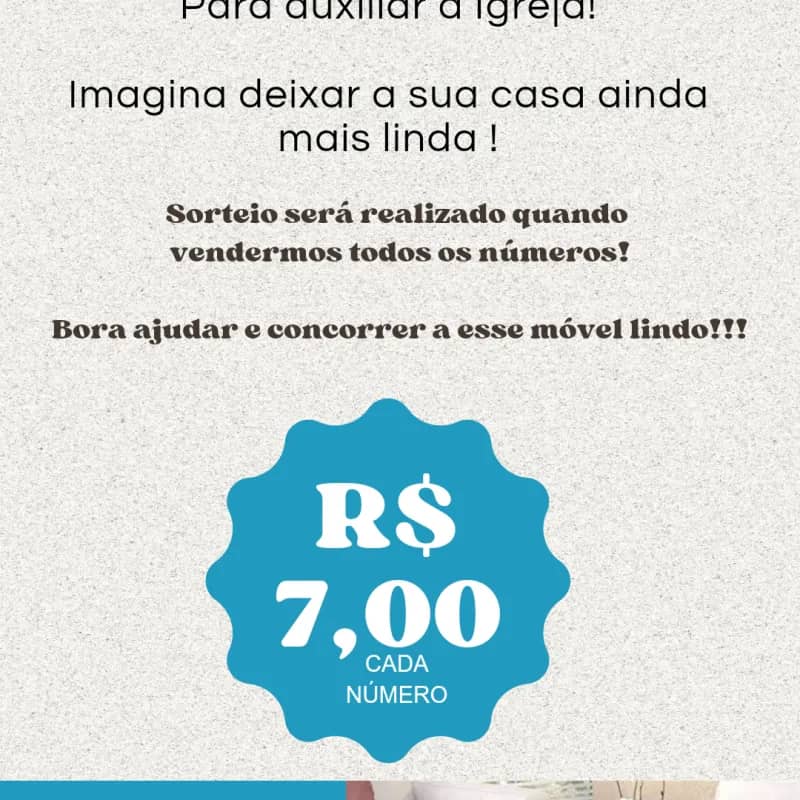 Imagem da campanha RIFA SOLIDÁRIA IGREJA IEMA