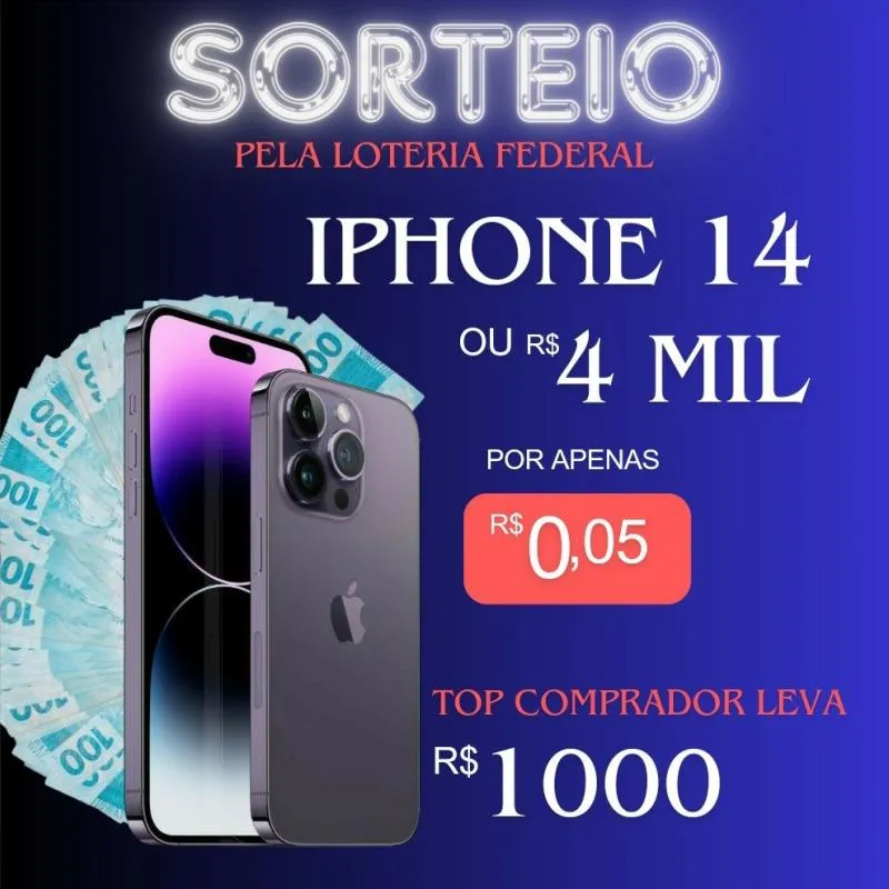 Imagem da campanha iPhone 14 ou 4mil