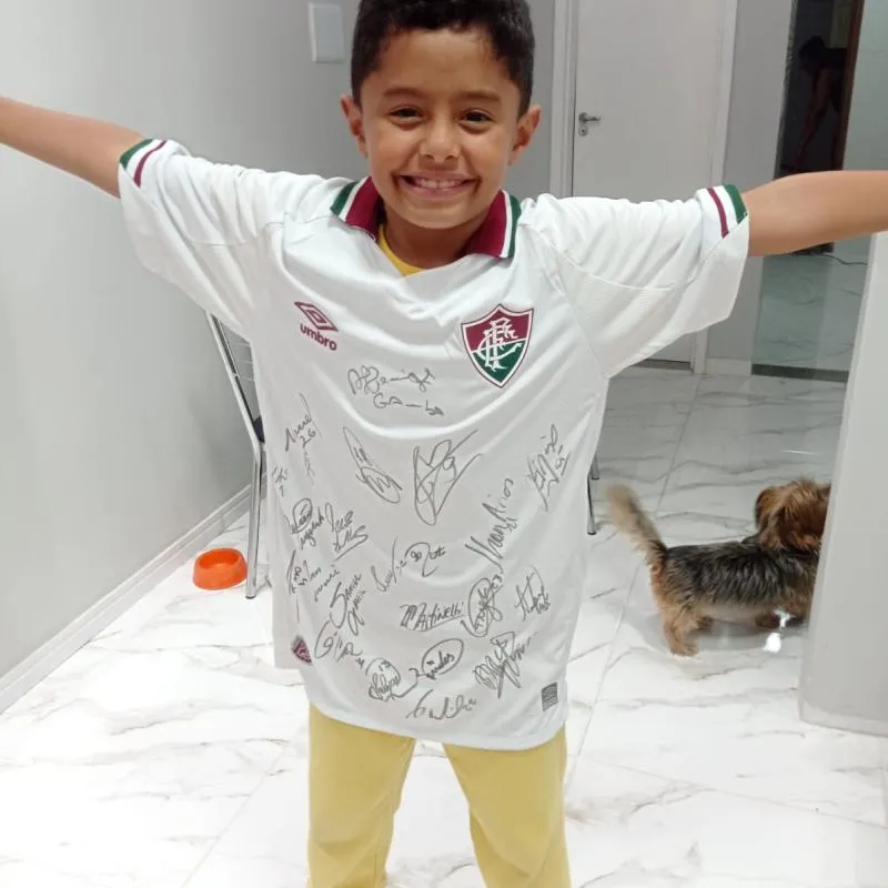 Imagem da campanha Rifa Camisa Fluminense autografada