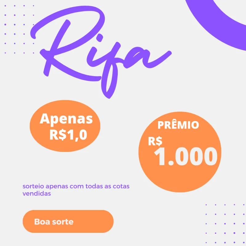 Imagem da campanha Rifa da lala