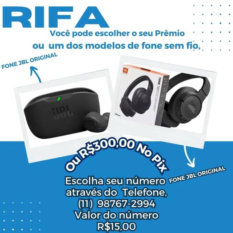 Imagem da campanha Rifa do Rafa.