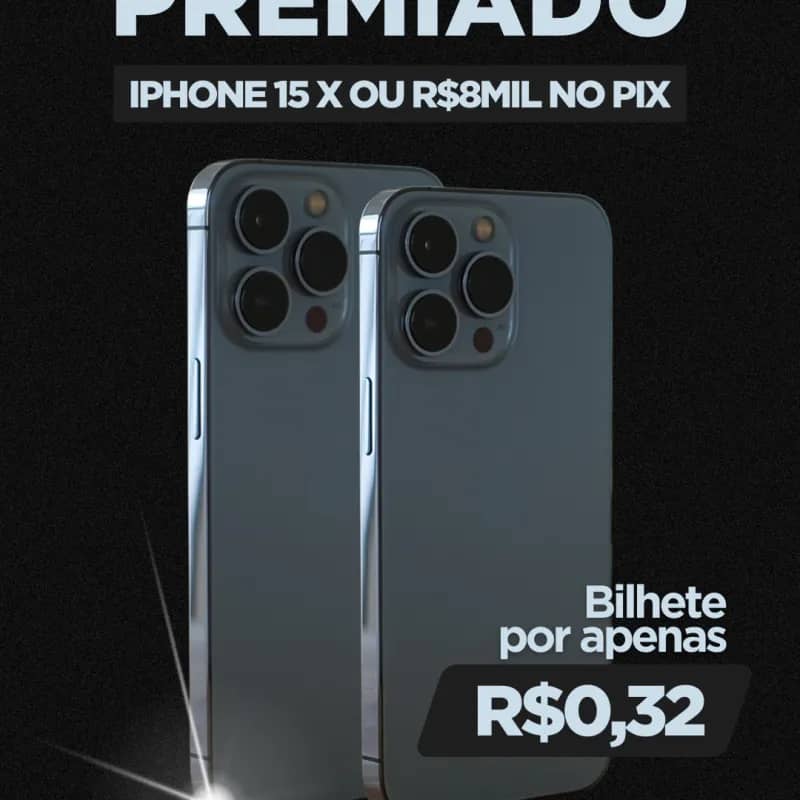 Imagem da campanha Rifa CN IPHONE 15