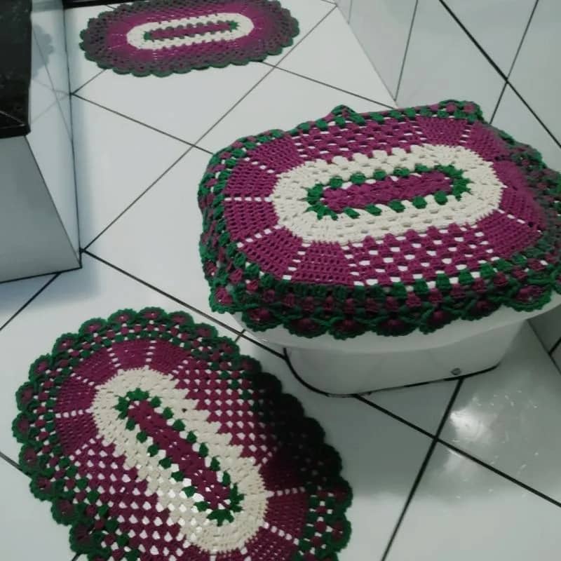 Imagem da campanha um lindo jogo de tapetes para banheiro