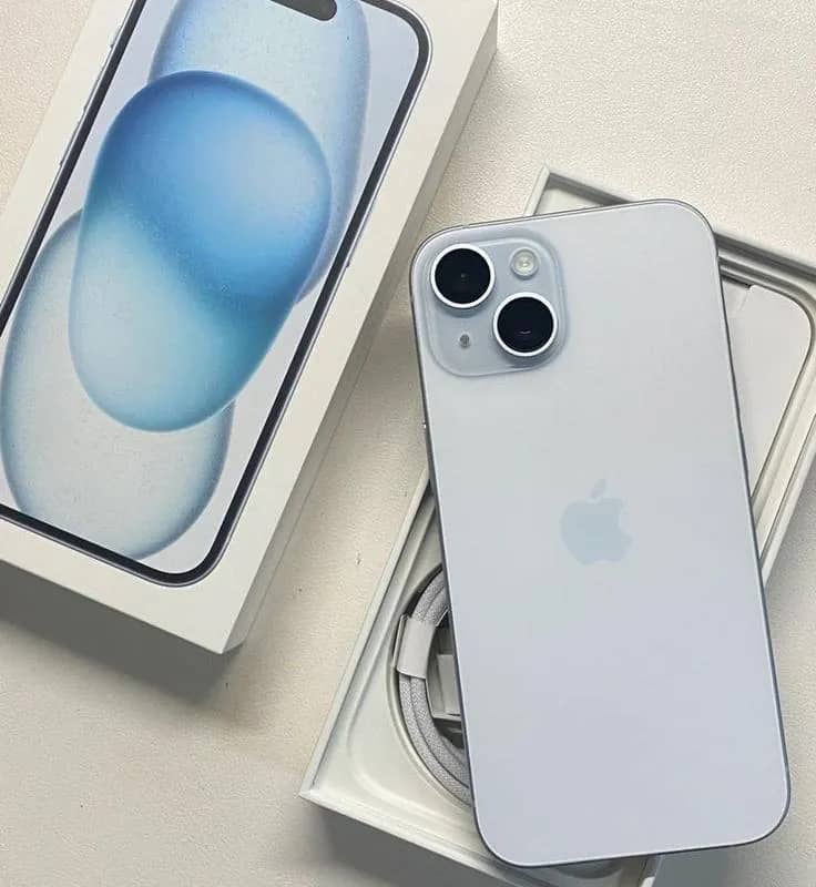 Imagem da campanha iPhone 15 de 128GB Lacrado ou 4 mil reais no pix