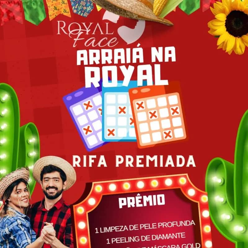 Imagem da campanha Arraiá na Royal