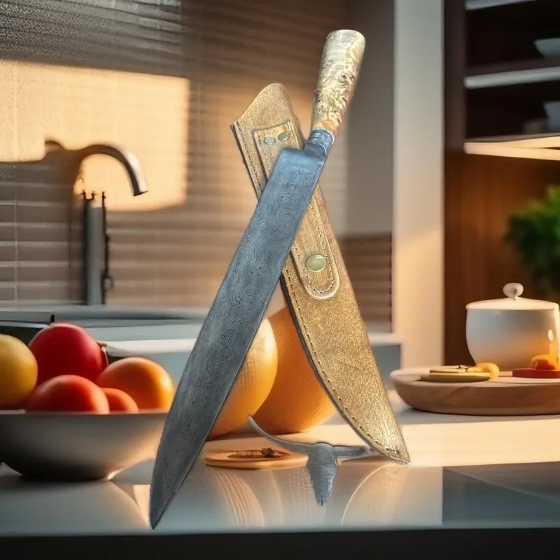 Imagem da campanha Faca em Aço Damasco ou Pix de 800 reais