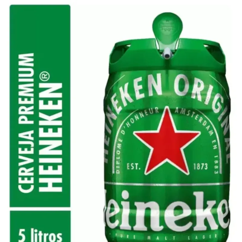 Imagem da campanha 1 Barril de Heineken de 5L e um Fardinho de Heineken com 6 Unidades de 269ml