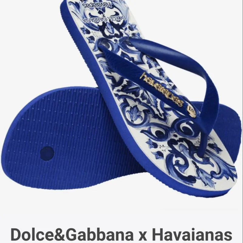 Imagem da campanha Chinelo Havaianas Edição Limitada Dolce&Gabbana