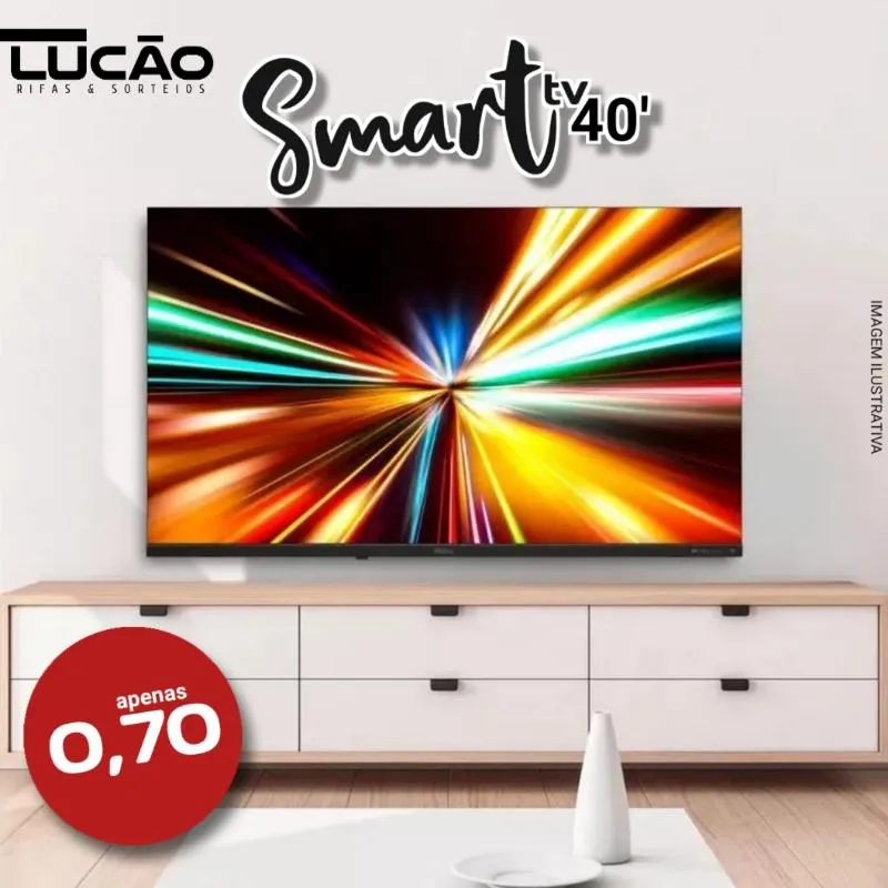Imagem da campanha Tv SMART 40'  -  RIFA DO LUCÃO