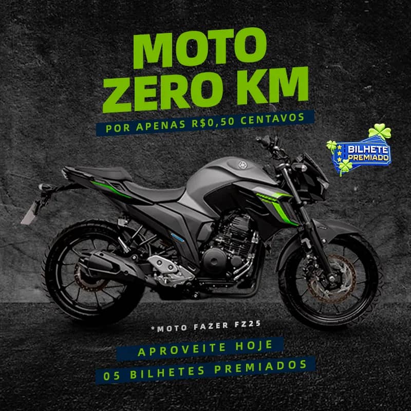 Imagem da campanha EDIÇÃO 01 - YAMAHA FAZER FZ25 0KM OU 20K