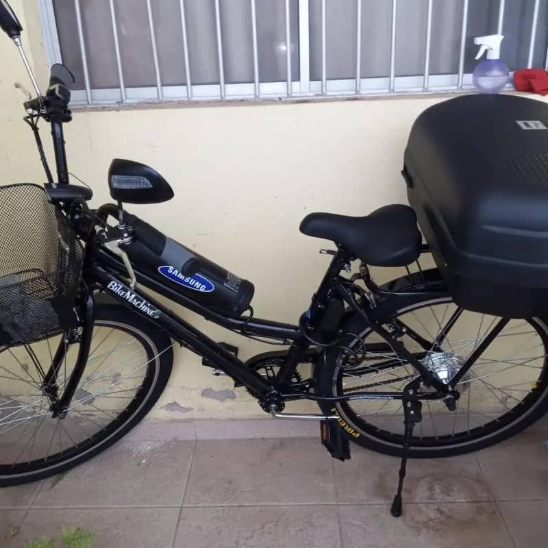 Imagem da campanha BICICLETA A BATERIA LITHIUM BIKE MACHINE RETRO(SEMI NOVA)TODA EQUIPADA COM ALARME , BUZINA, LANTERNA, RETROVISOR E OUTROS