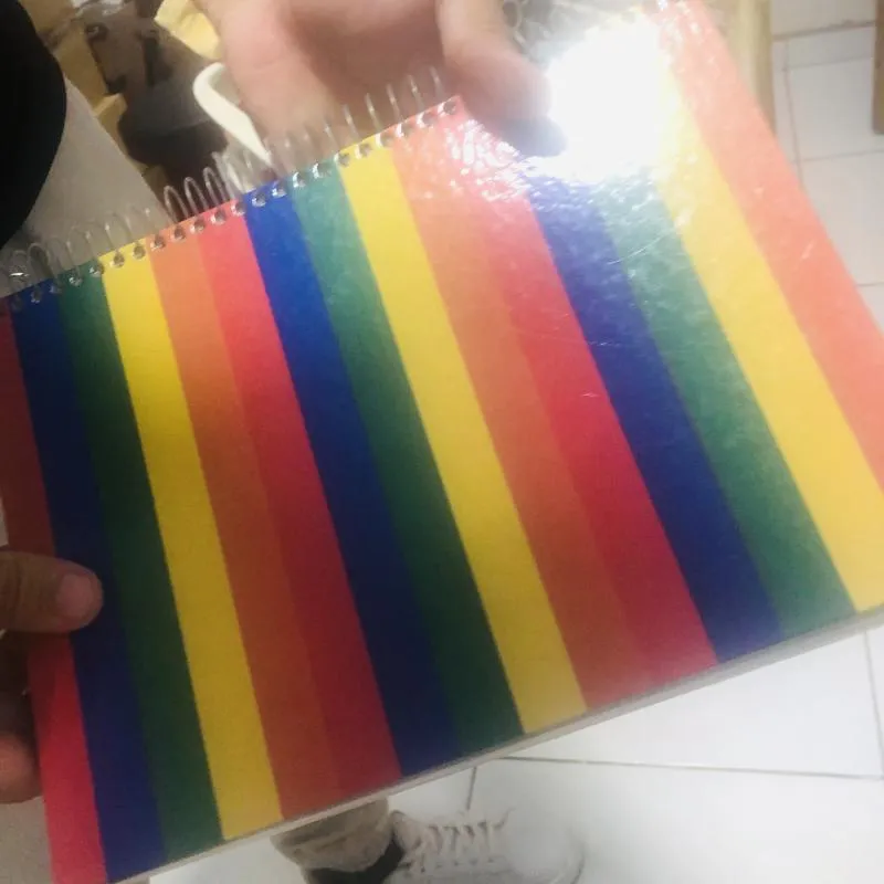 Imagem da campanha Caderno arco-íris