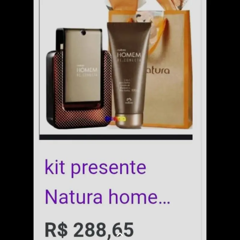 Imagem da campanha Kit natura homem