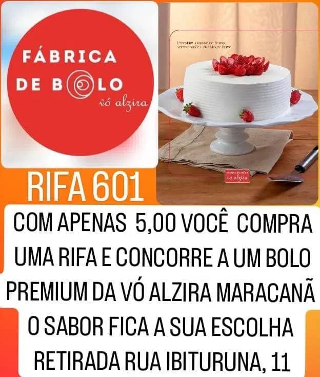 Imagem da campanha RIFA 601
