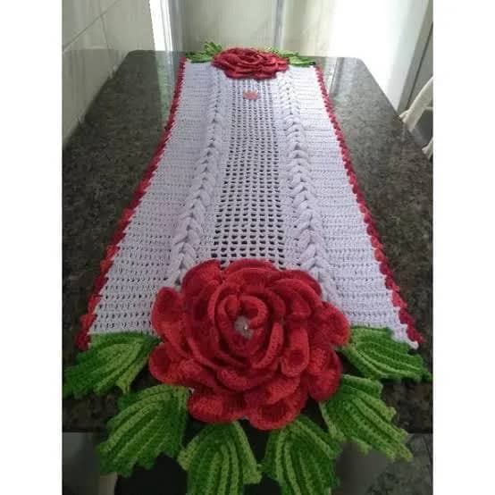 Imagem da campanha Passadeira em croché mega rosa