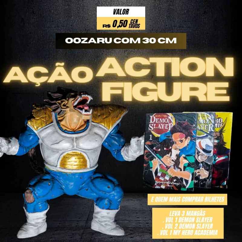 Imagem da campanha GANHE UM ACTION FIGURE