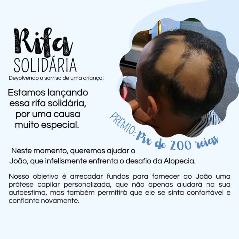 Imagem da campanha Rifa solidária