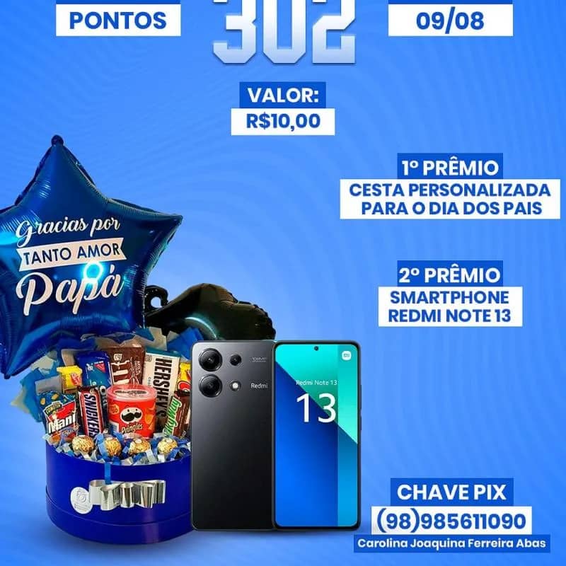 Imagem da campanha Rifa da 302