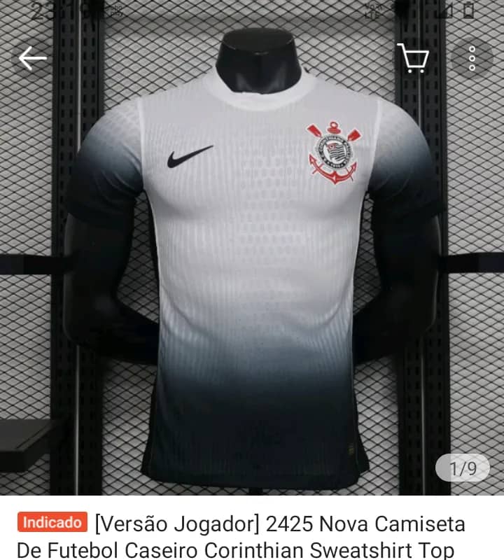 Imagem da campanha É corintiano então venha participar deste sorteio de uma camisa oficial do Corinthians
