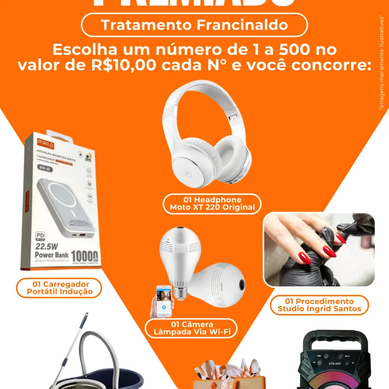 Imagem da campanha Pix Premiado Francinaldo