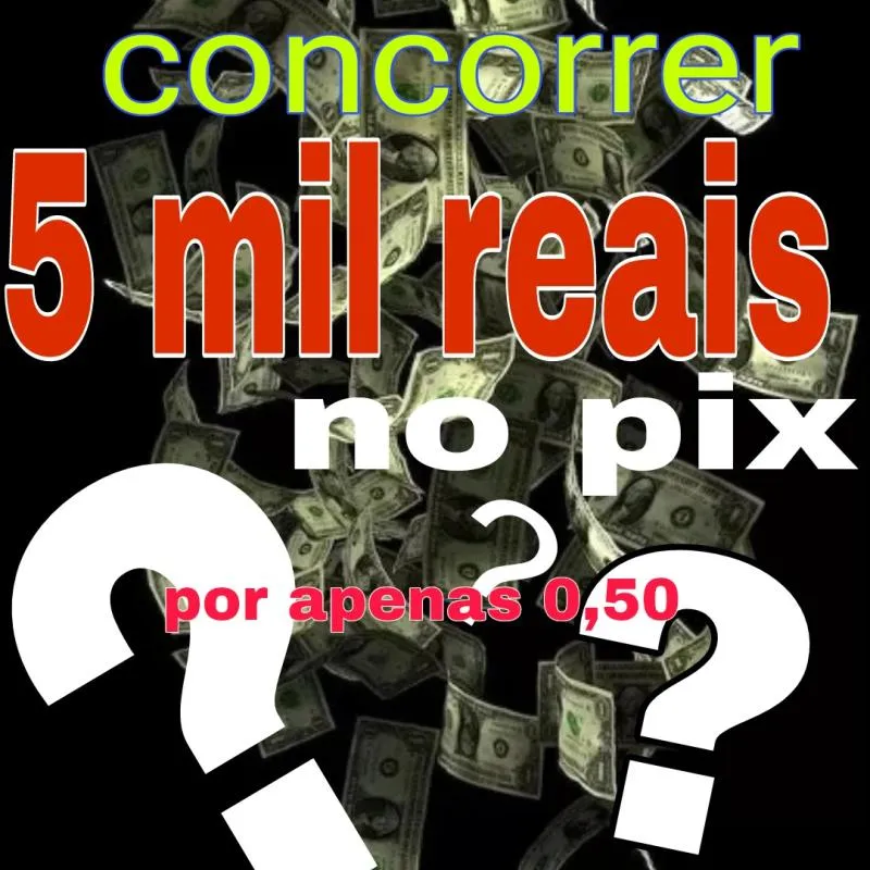 Imagem da campanha 5 mil reais te ajudaria hoje?quer concorrer a 5k,por apenas 0,50 centavos o número