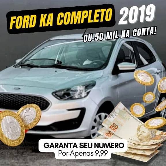 Imagem da campanha FORDKA HATCH 1.0 ANO 2019 OU 50 MIL NA SUA CONTA