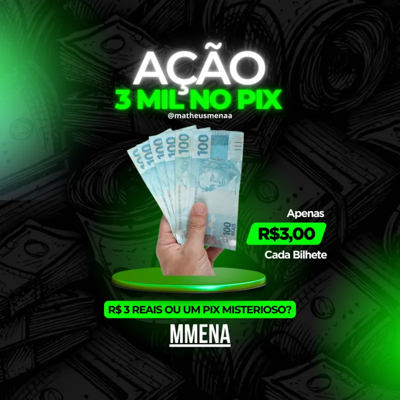 Imagem da campanha 3 MIL NA CONTA OU IPHONE