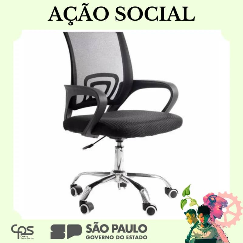Imagem da campanha AÇÃO SOCIAL - FETEPS - CADEIRA ERGONÔMICA