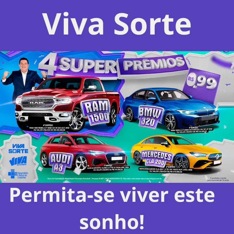 Imagem da campanha Viva Sorte - 30/06/2024