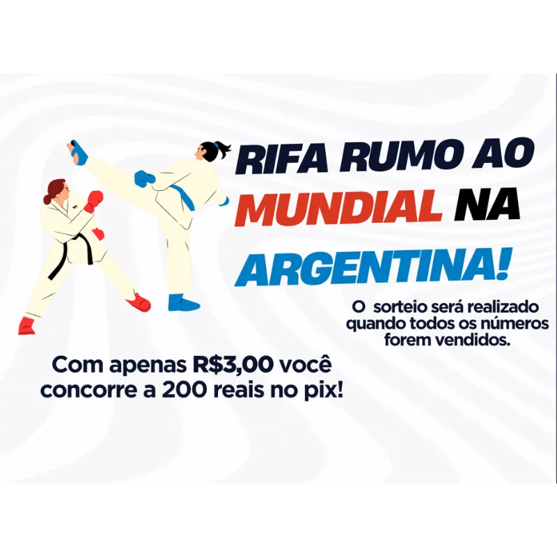 Imagem da campanha RIFA RUMO AO MUNDIAL NA ARGENTINA