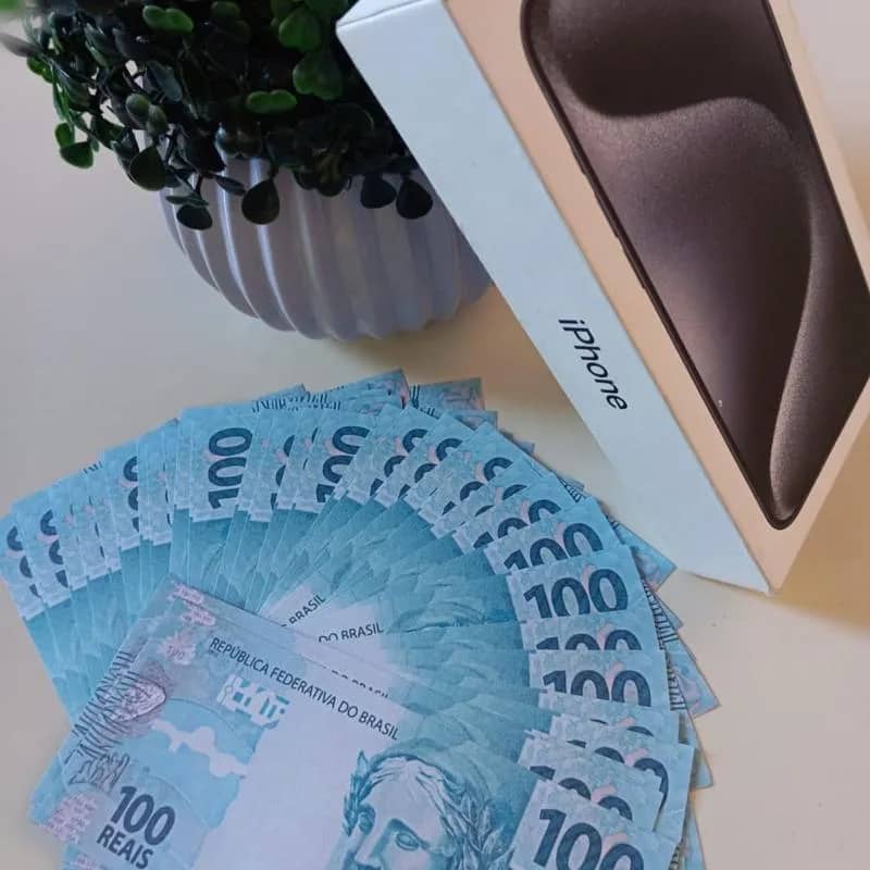 Imagem da campanha 1 iPhone 15 pro Max ou 5 mil reais