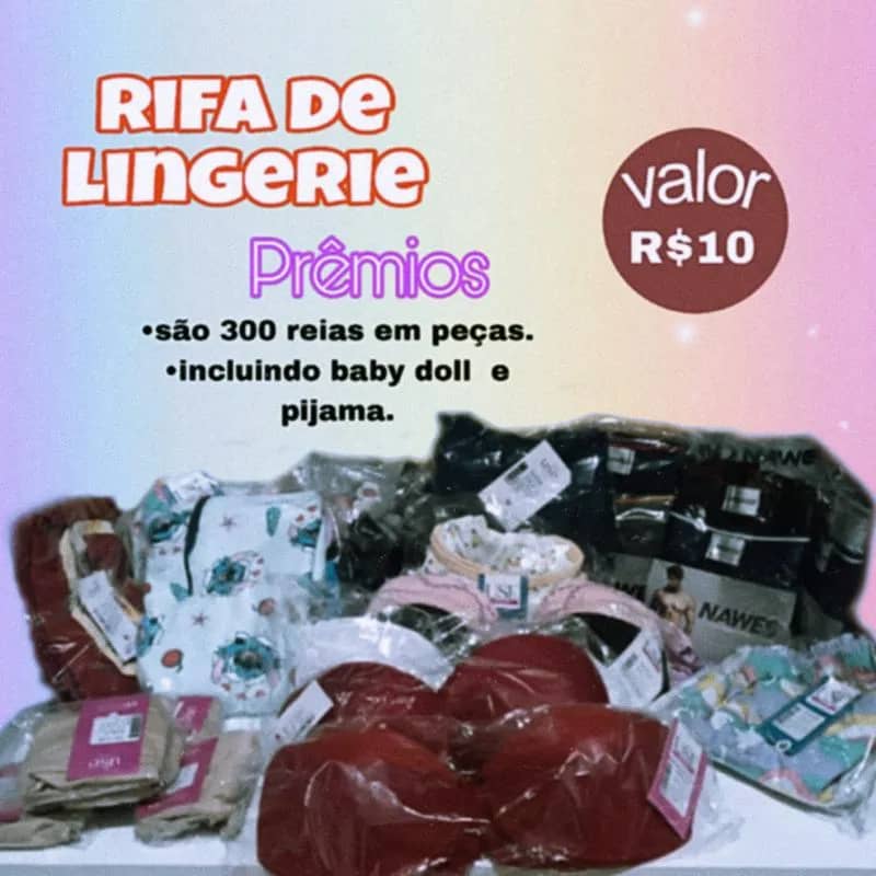 Imagem da campanha Rifa de Lingerie