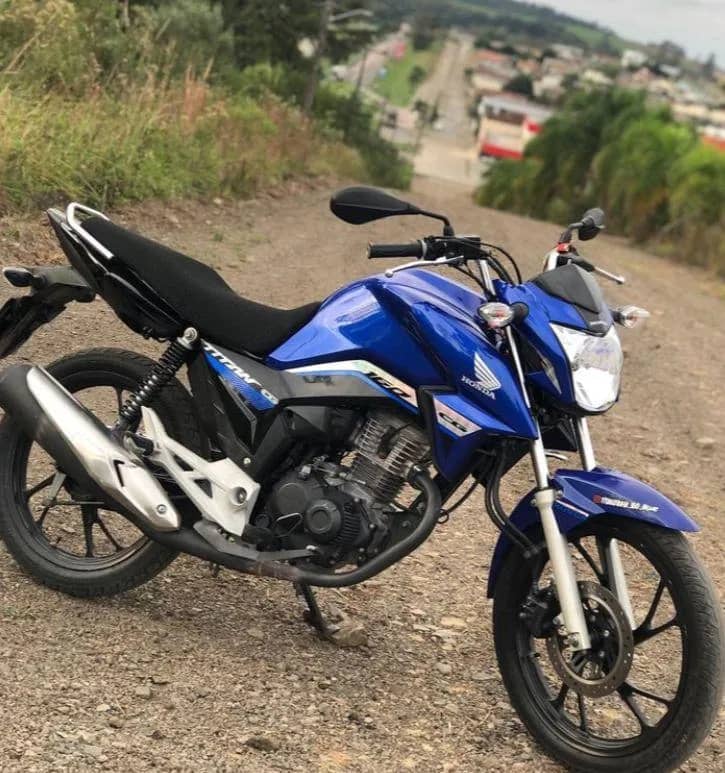 Imagem da campanha Titan 160 Azul