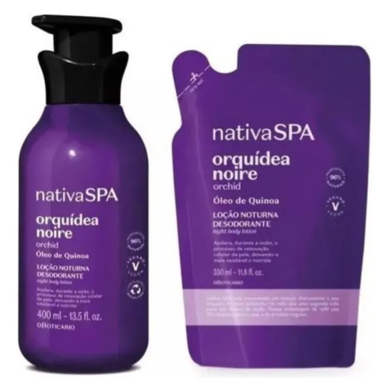 Imagem da campanha Rifa para ajudar culto de ação de graças / Combo Nativa Spa Orquidea Noire Loção Corporal + Refil 350ml