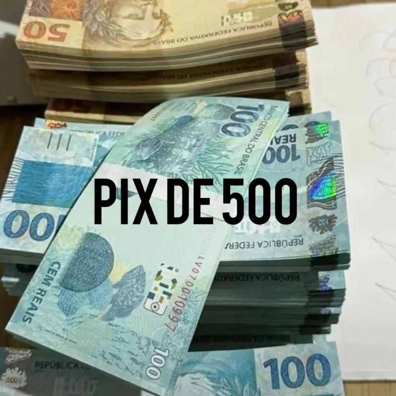 Imagem da campanha 500 reais no pix